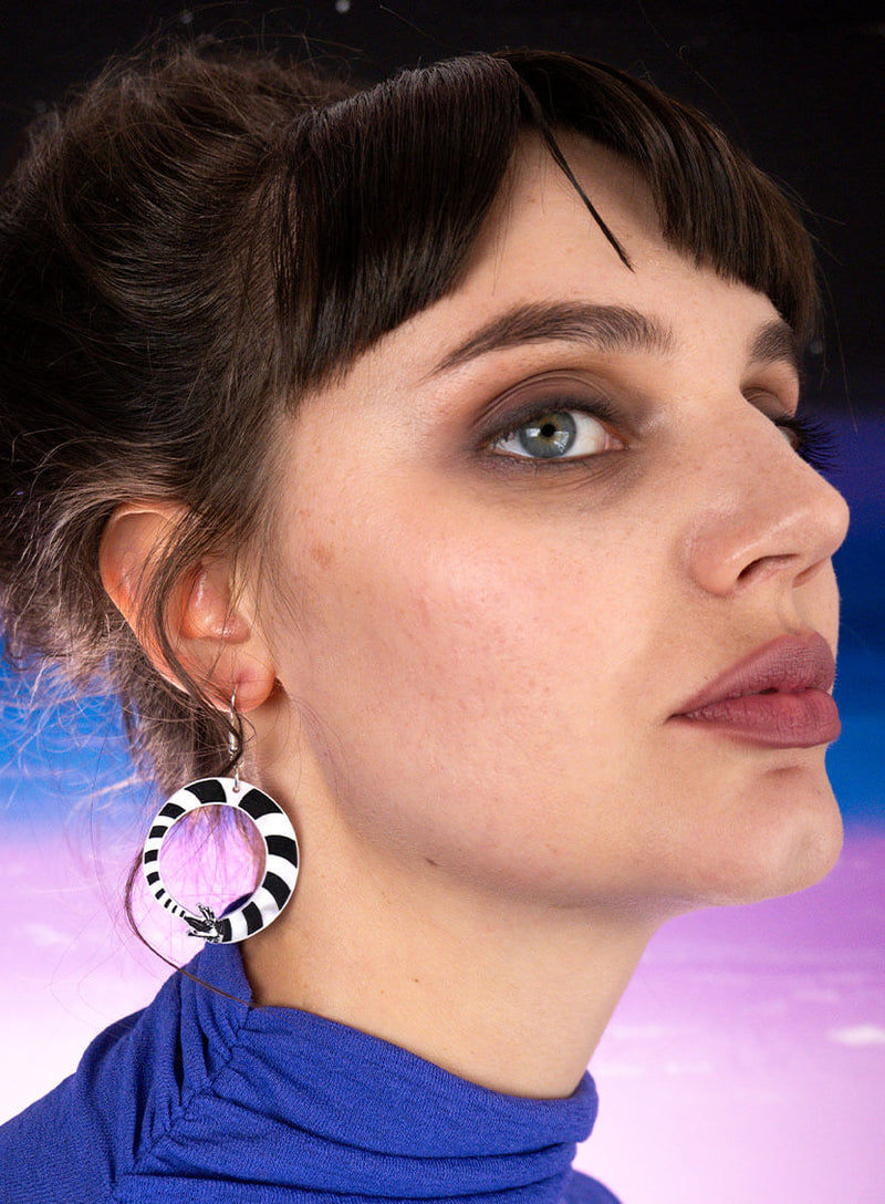 Beetlejuice Sandworm Earrings