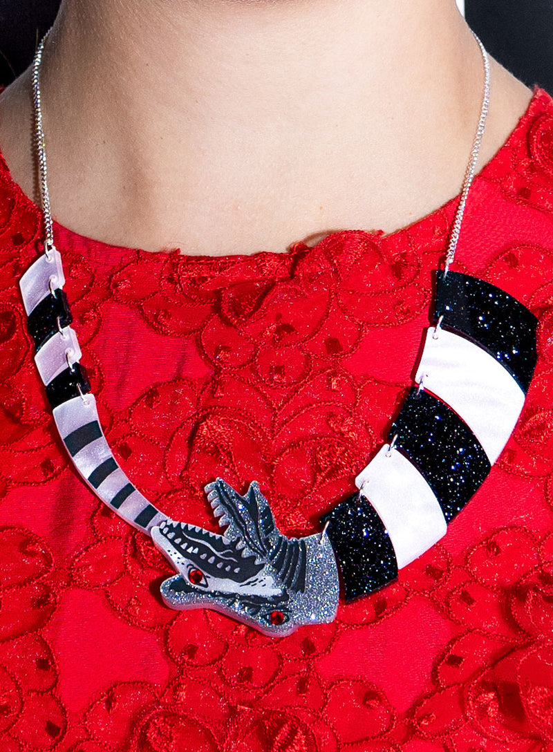 Beetlejuice Sandworm Necklace