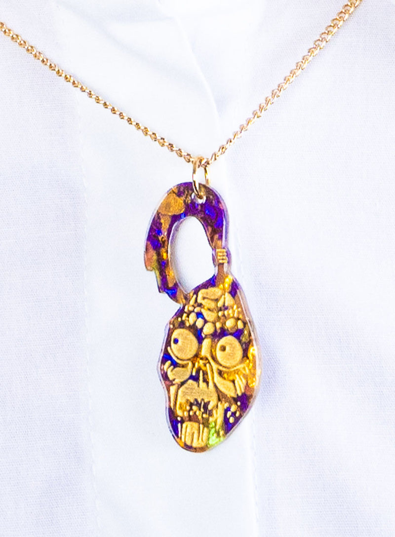 Beetlejuice Shrunken Head Pendant