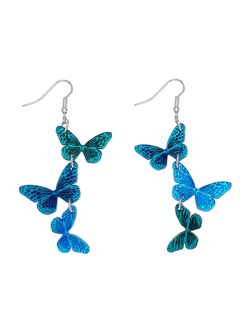 Blue Butterfly Earrings