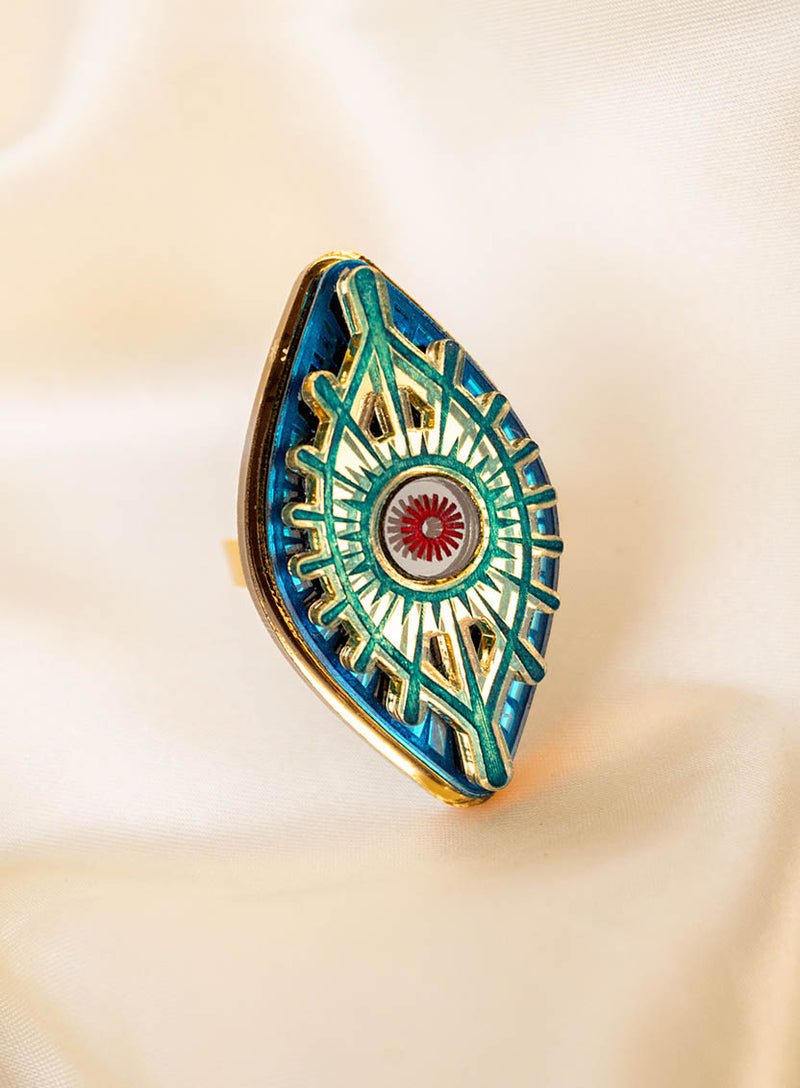 Book of Thoth Ring - Teal