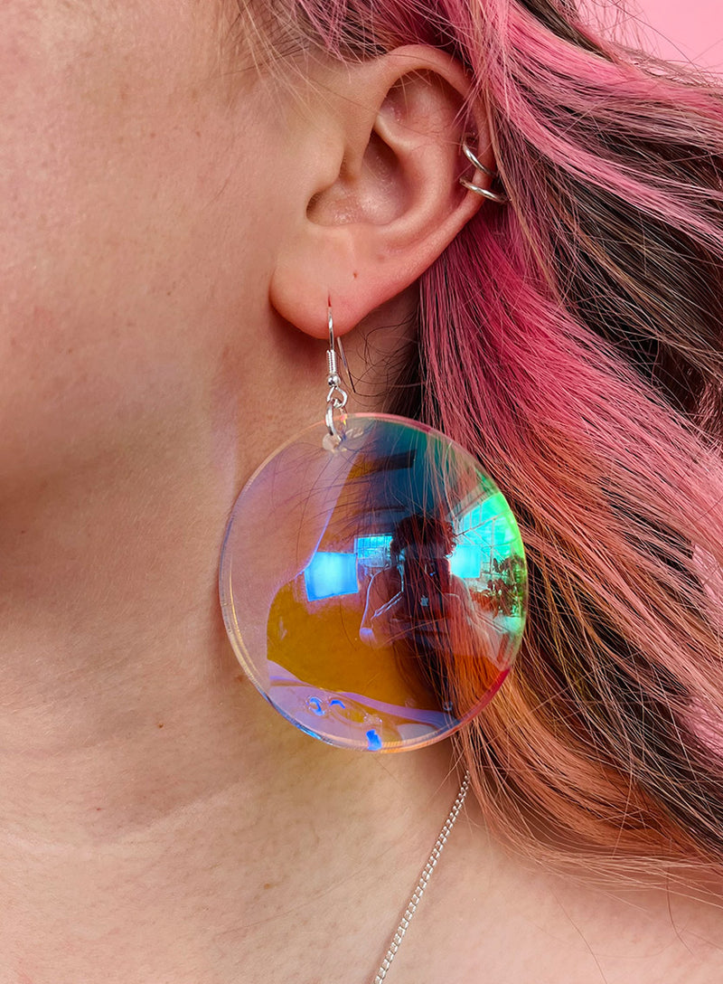 Iridescent Bubble Earrings