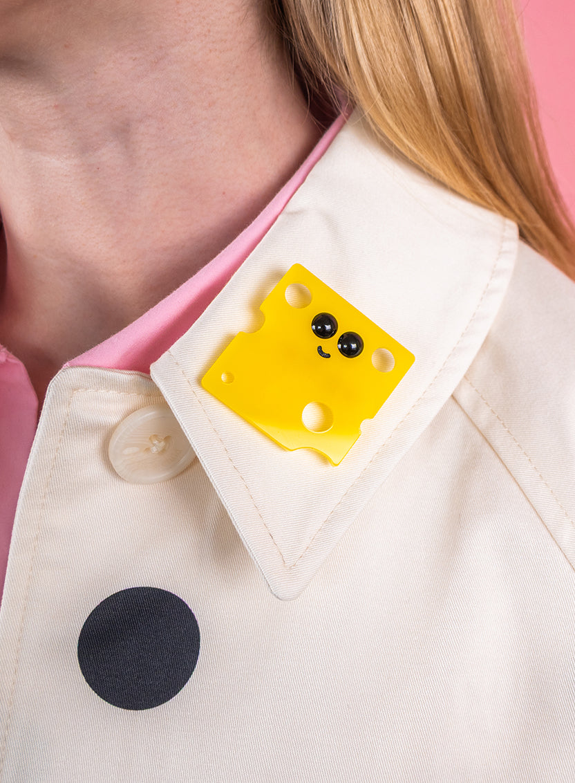 Cheese Brooch