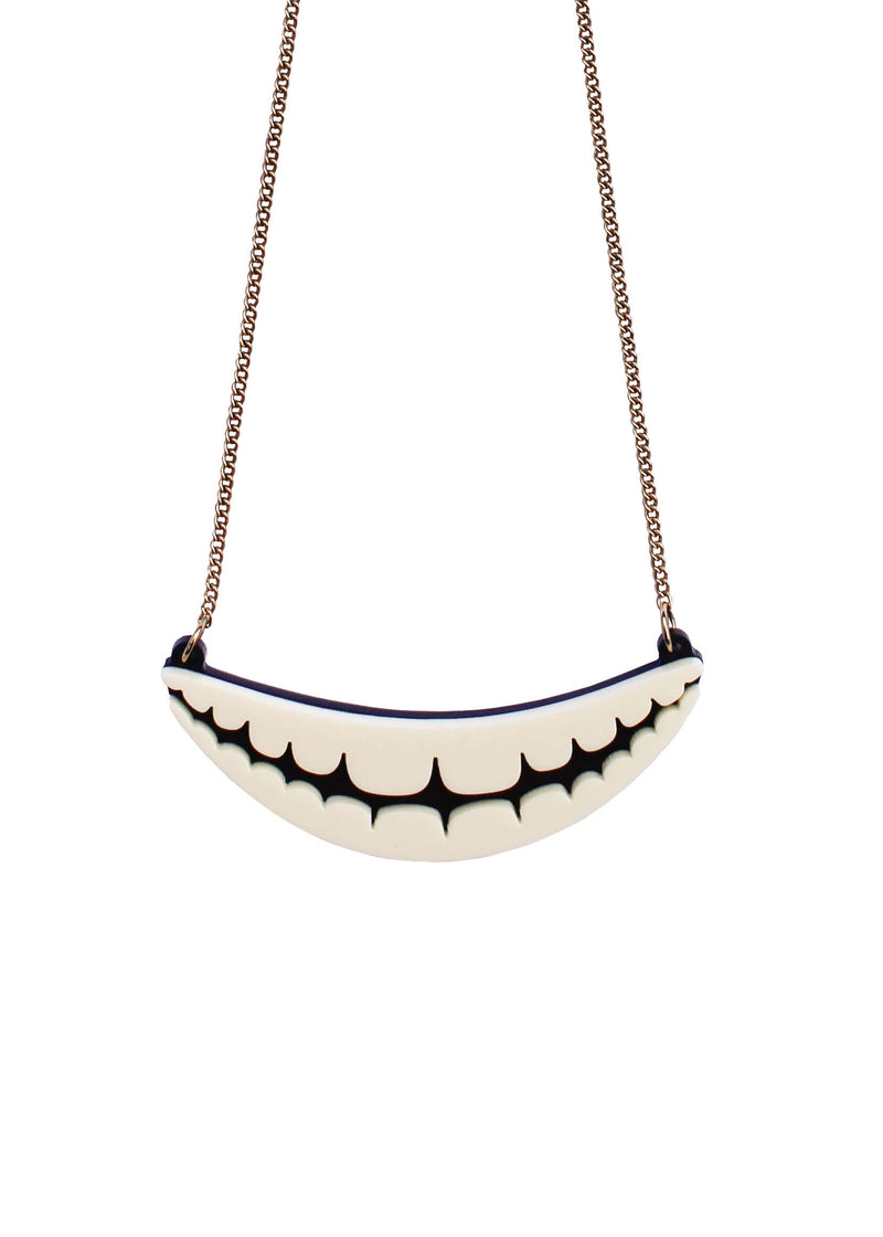 Cheshire Cat Grin Necklace
