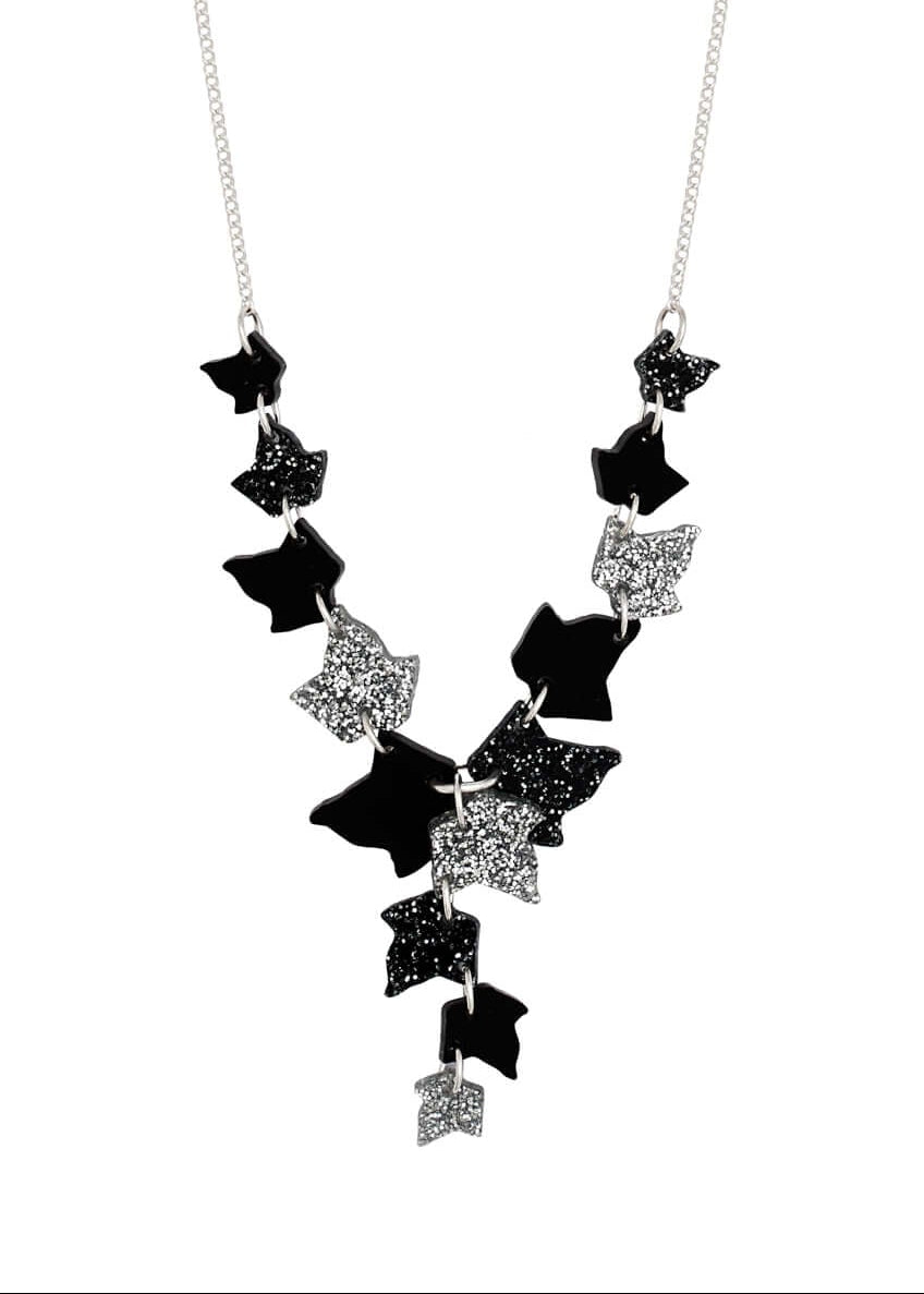Climbing Ivy Necklace Black
