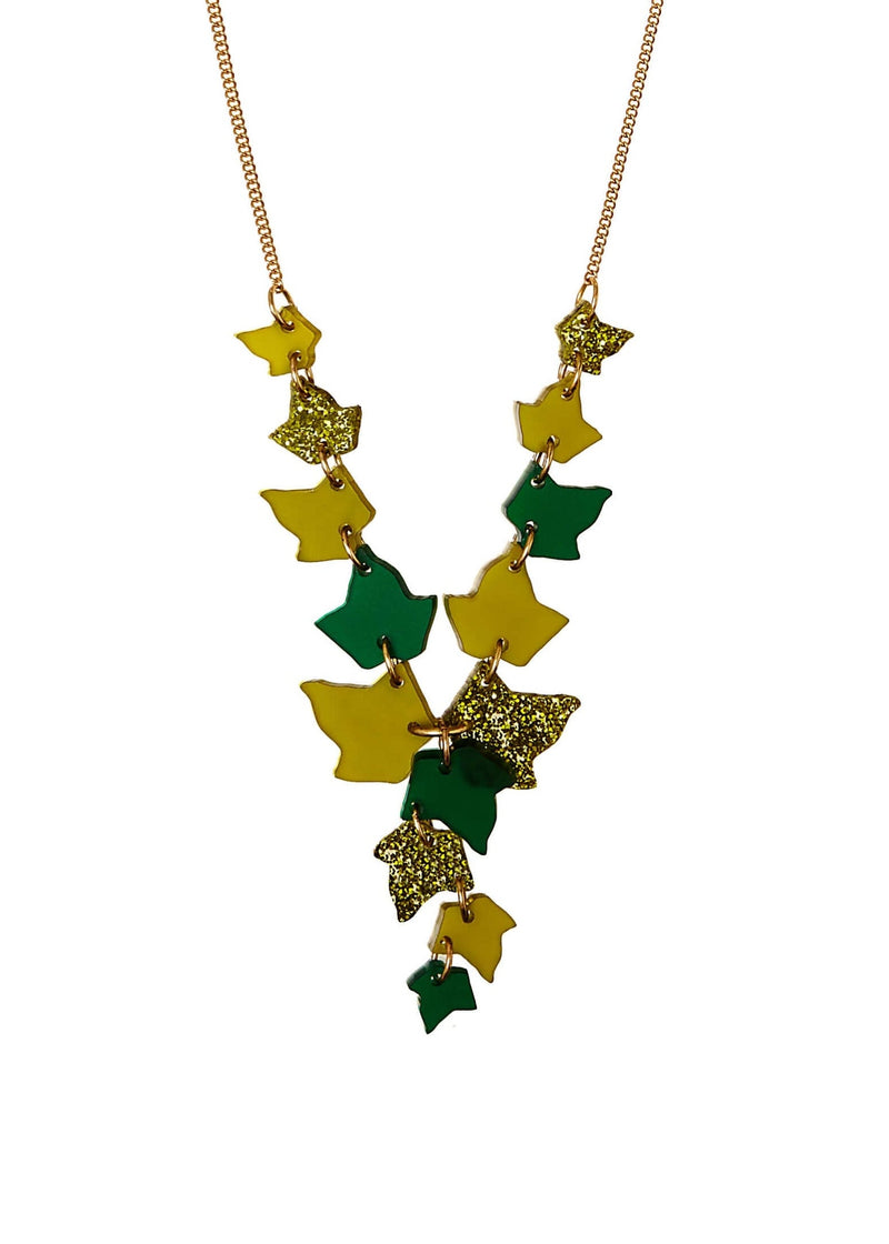 Climbing Ivy Necklace Green