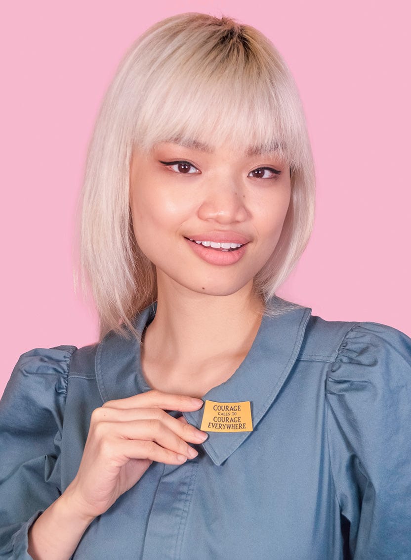 Tatty Devine X Fawcett Society Courage Calls Brooch
