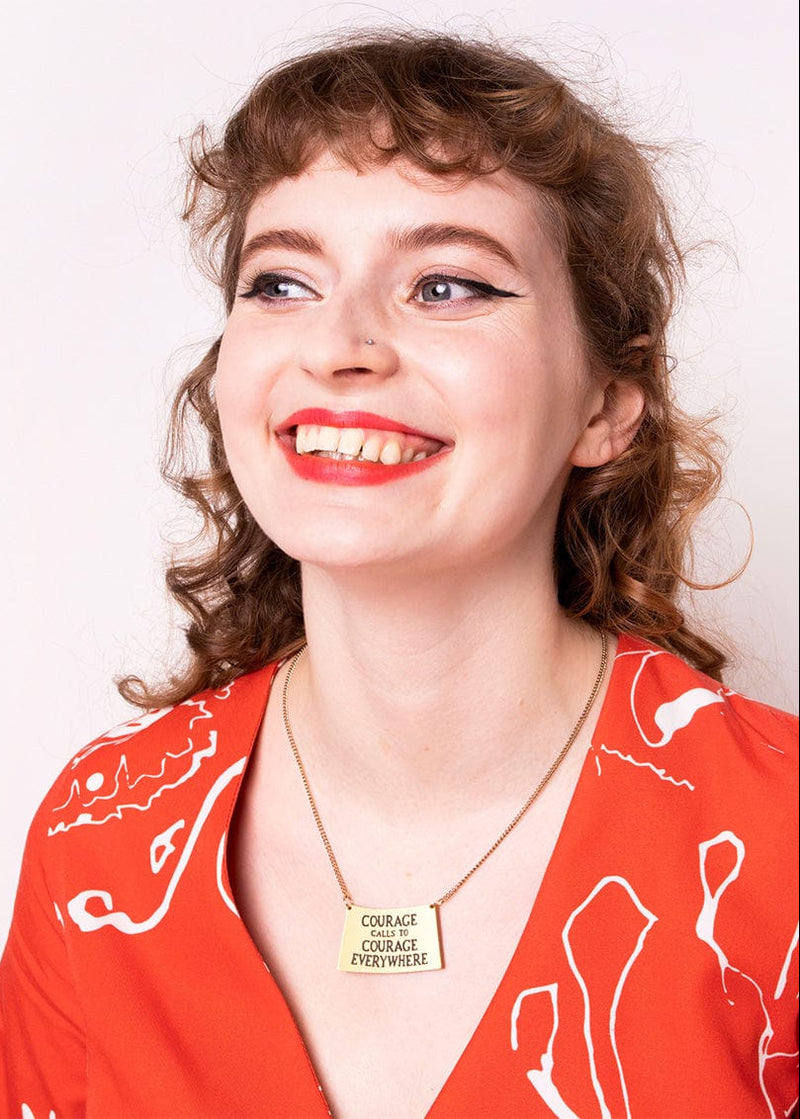 Tatty Devine X Fawcett Society Courage Calls Necklace