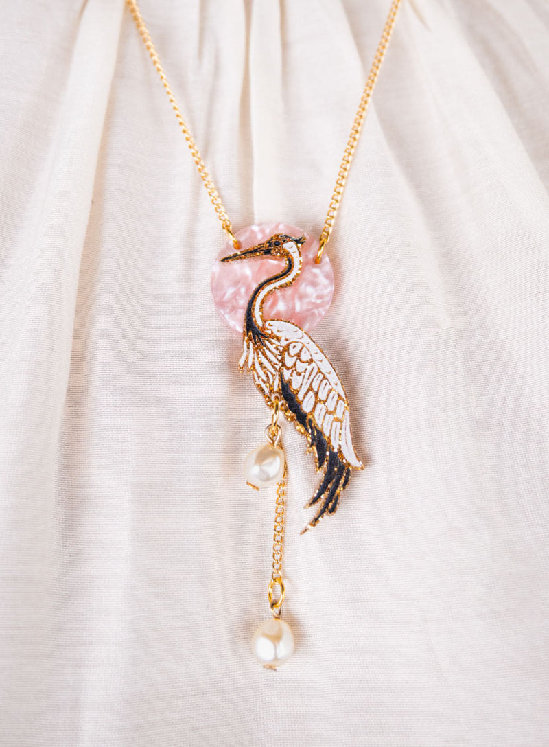 Crane Pendant Closeup