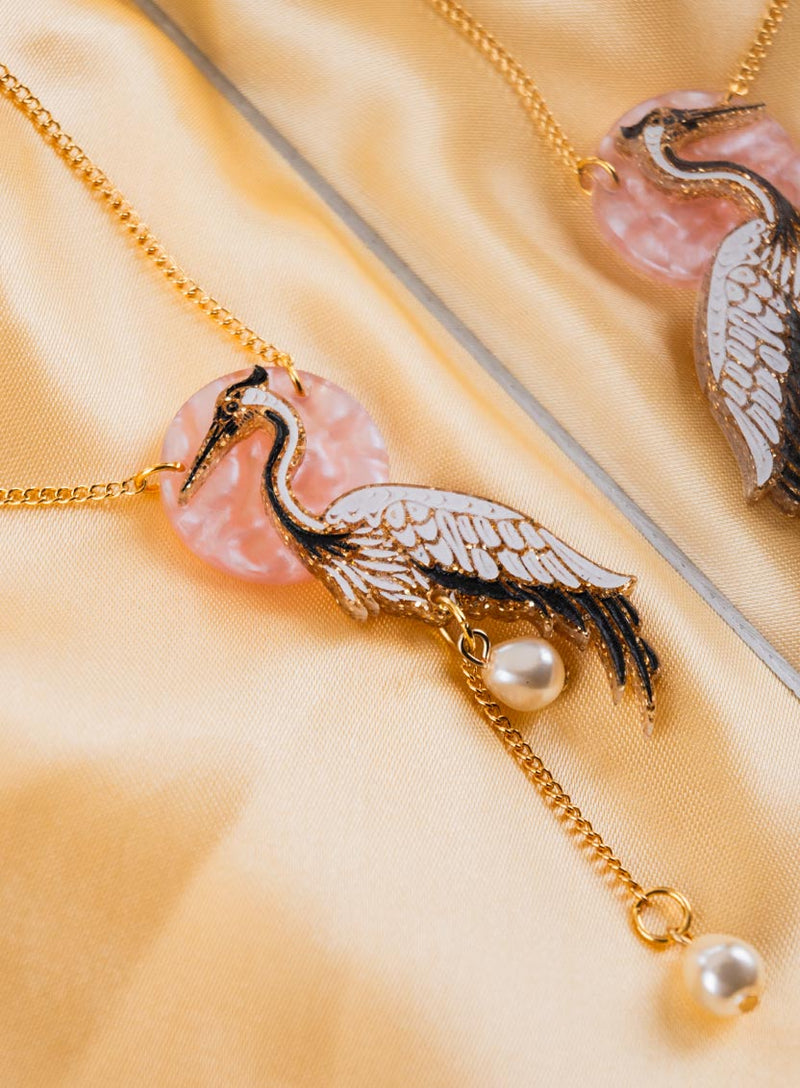 Crane Pendant Flatlay