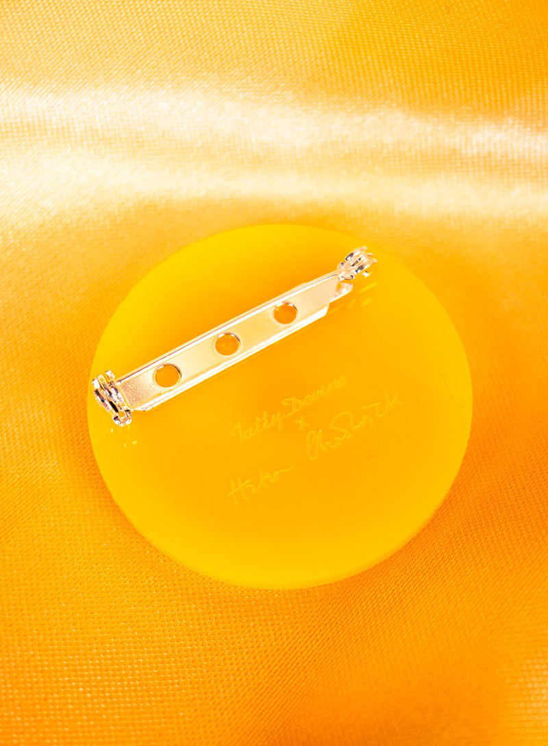 Wreaths To Pleasure Brooch - Yellow