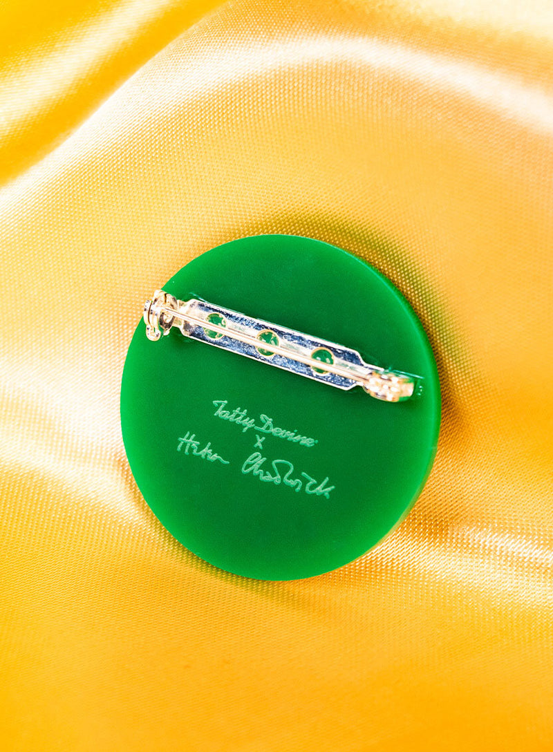 Wreaths To Pleasure Brooch - Green