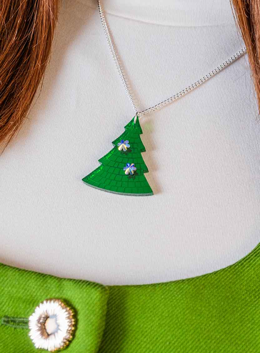 Disco Christmas Tree Pendant