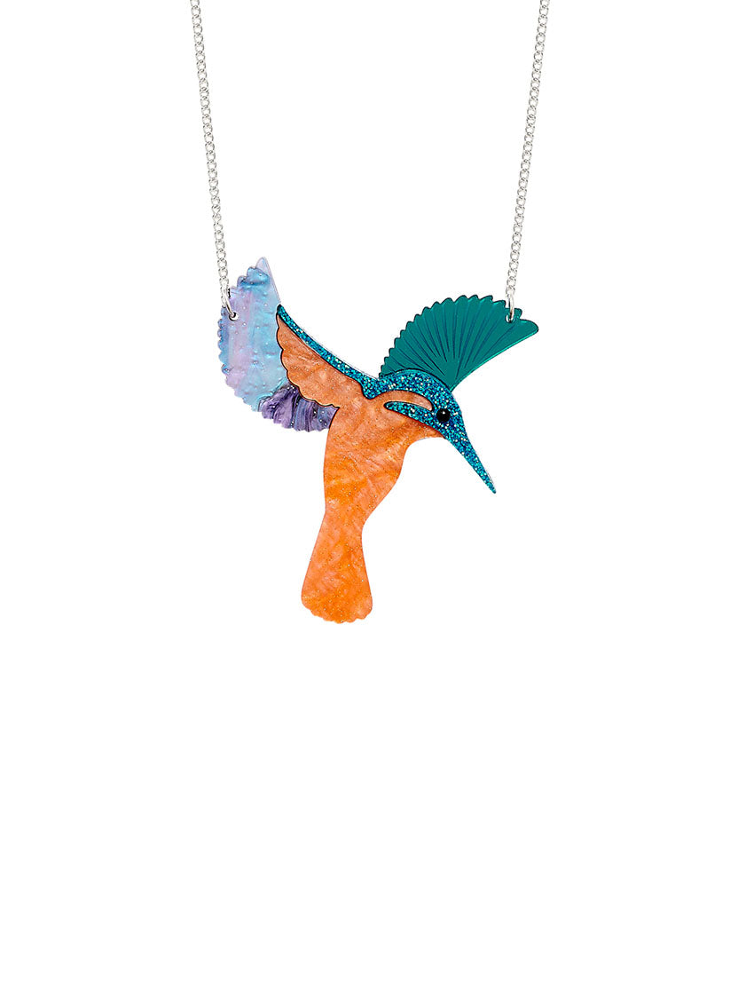 Diving Kingfisher Necklace
