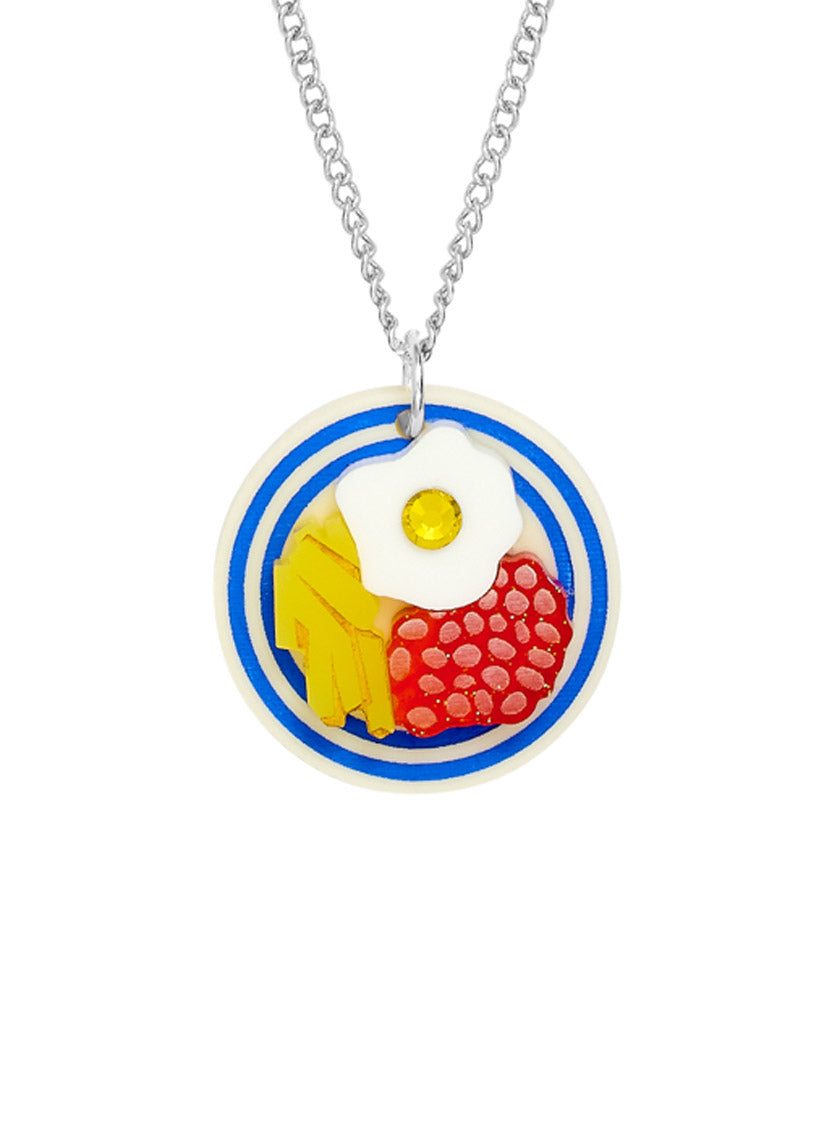 Eggs, Chips and Beans Pendant
