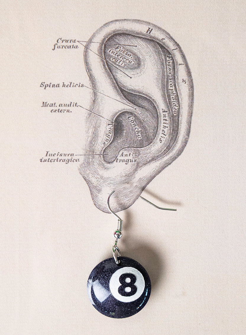 Eight Ball Earrings