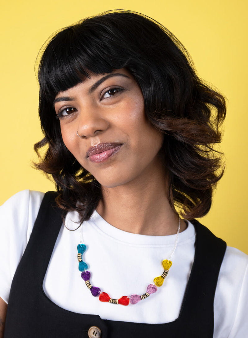 Embroidery Thread Necklace