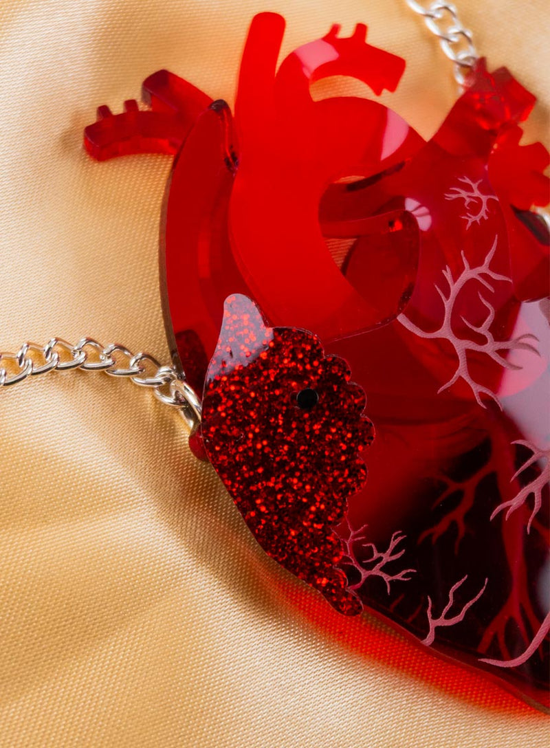 Eternal Heart Necklace Flatlay