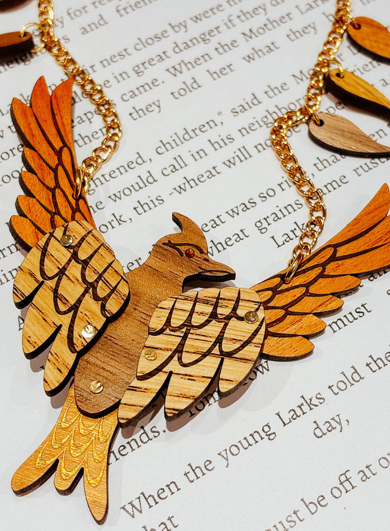 Fabled Lark Necklace Flatlay