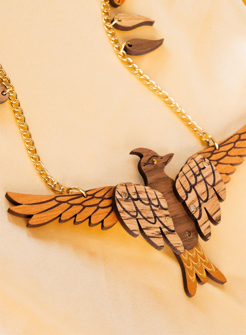 Fabled Lark Necklace Flatlay