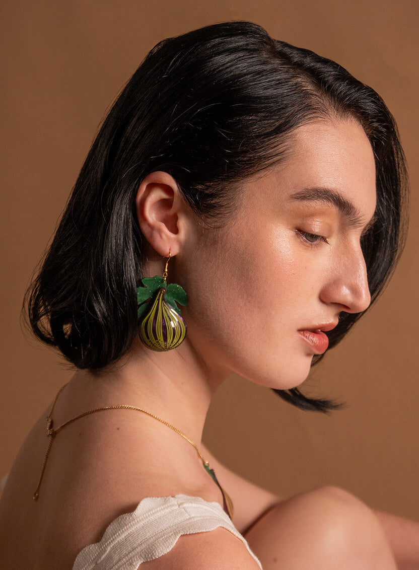 Fig Tree Earrings Model