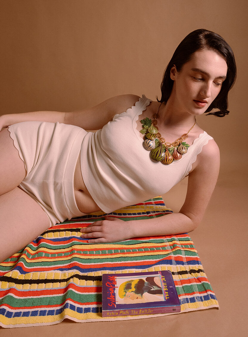 Fig Tree Statement Necklace Model