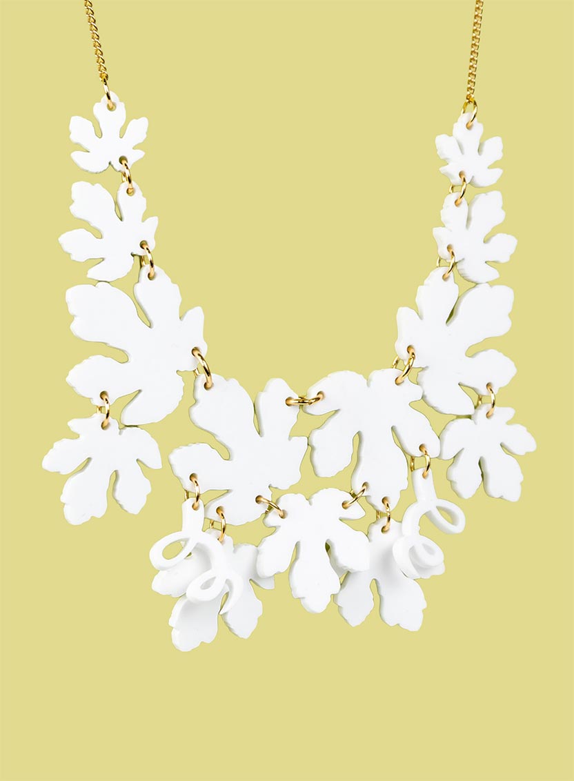 Frida Kahlo Fig Leaf Necklace