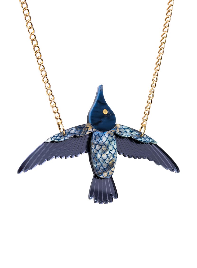 Frida Kahlo Hummingbird Necklace