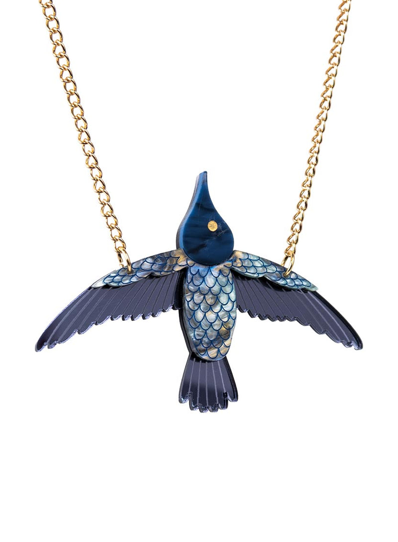 Frida Kahlo Hummingbird Necklace