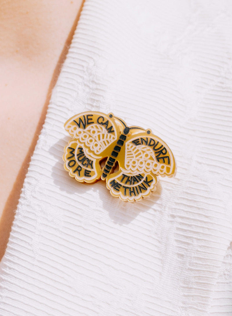 Frida Kahlo Butterfly Brooch