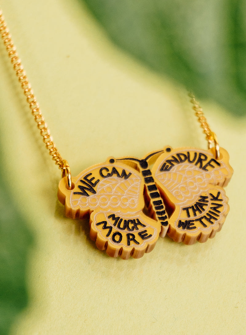 Frida Kahlo Butterfly Necklace
