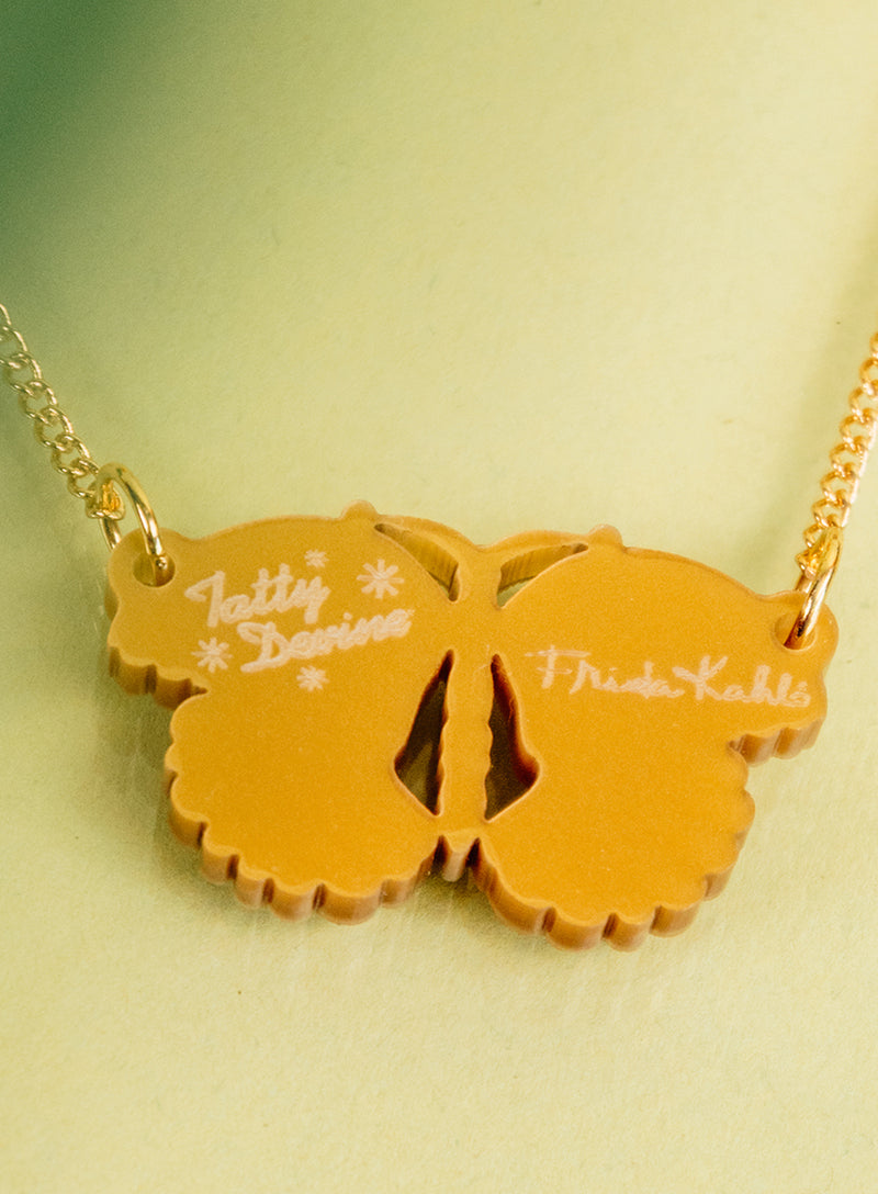Frida Kahlo Butterfly Necklace
