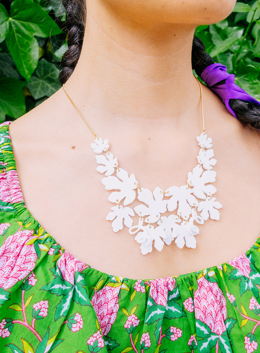 Frida Kahlo Fig Leaf Necklace