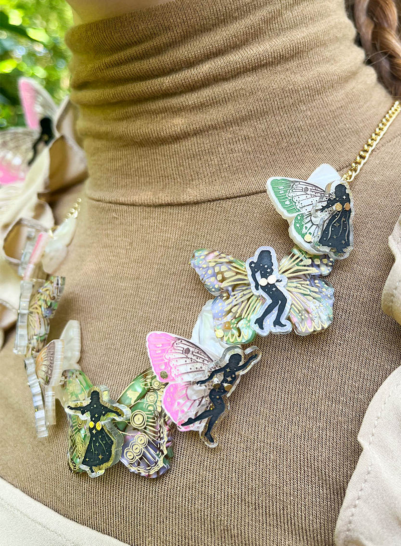Frolic of Fairies Statement Necklace