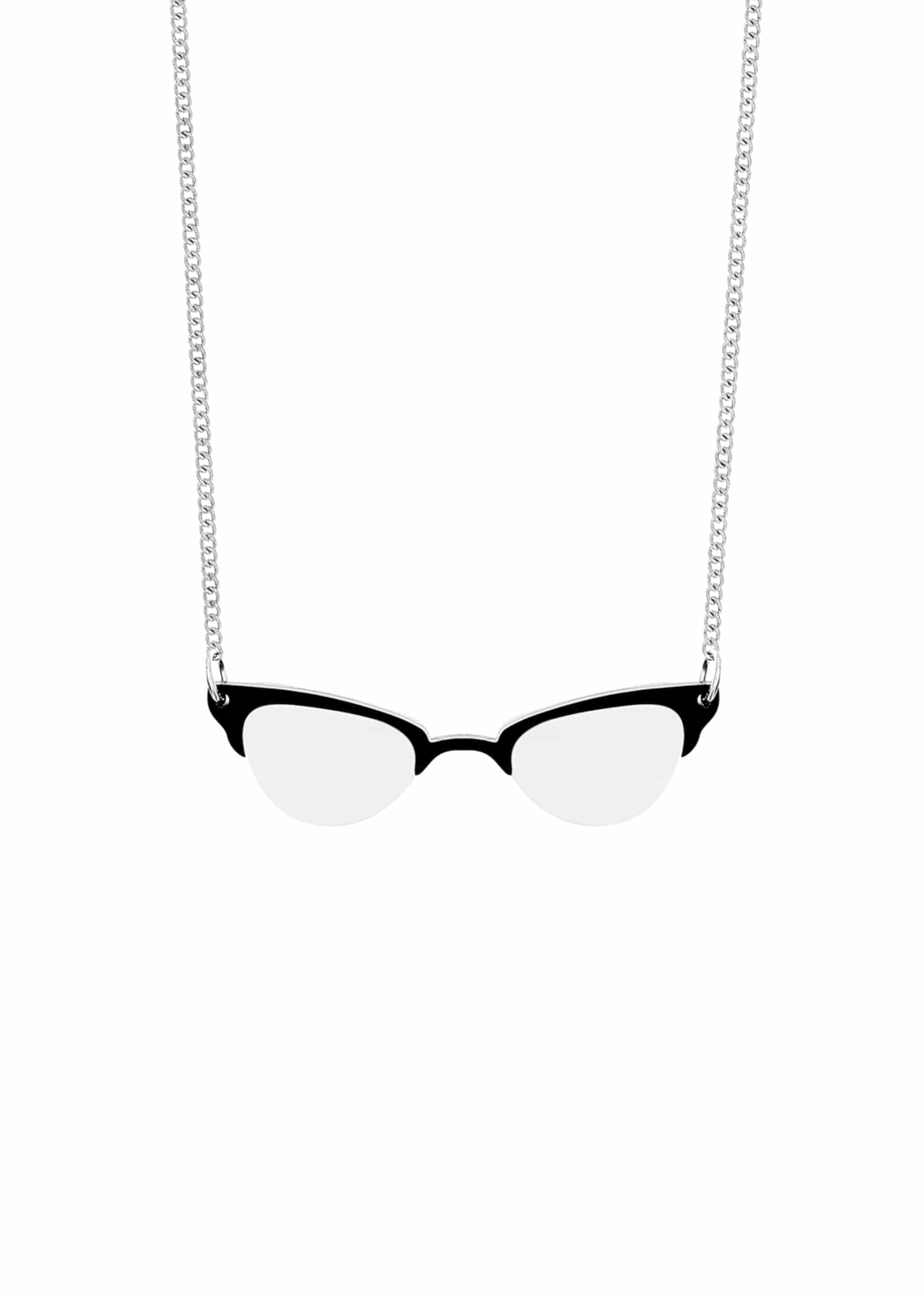 Glasses Necklace Matt Black
