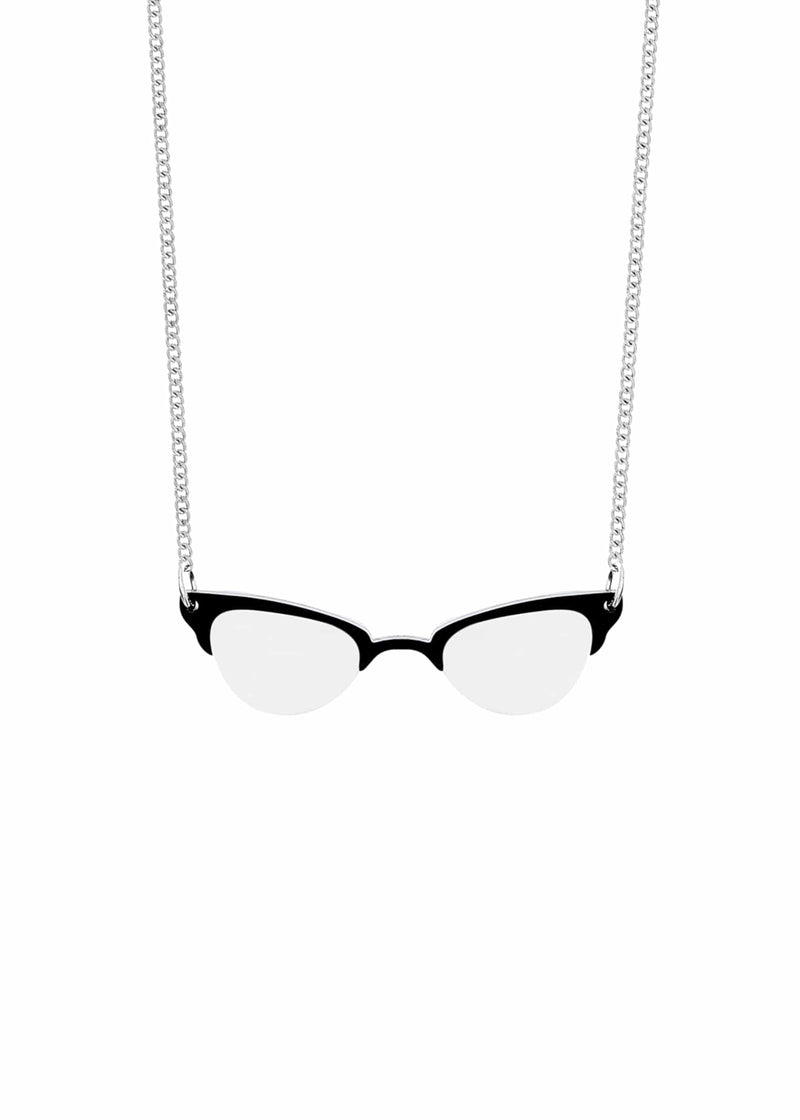 Glasses Necklace Matt Black