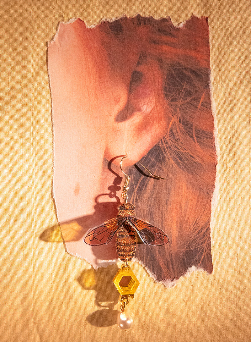 Glistening Bee Earrings
