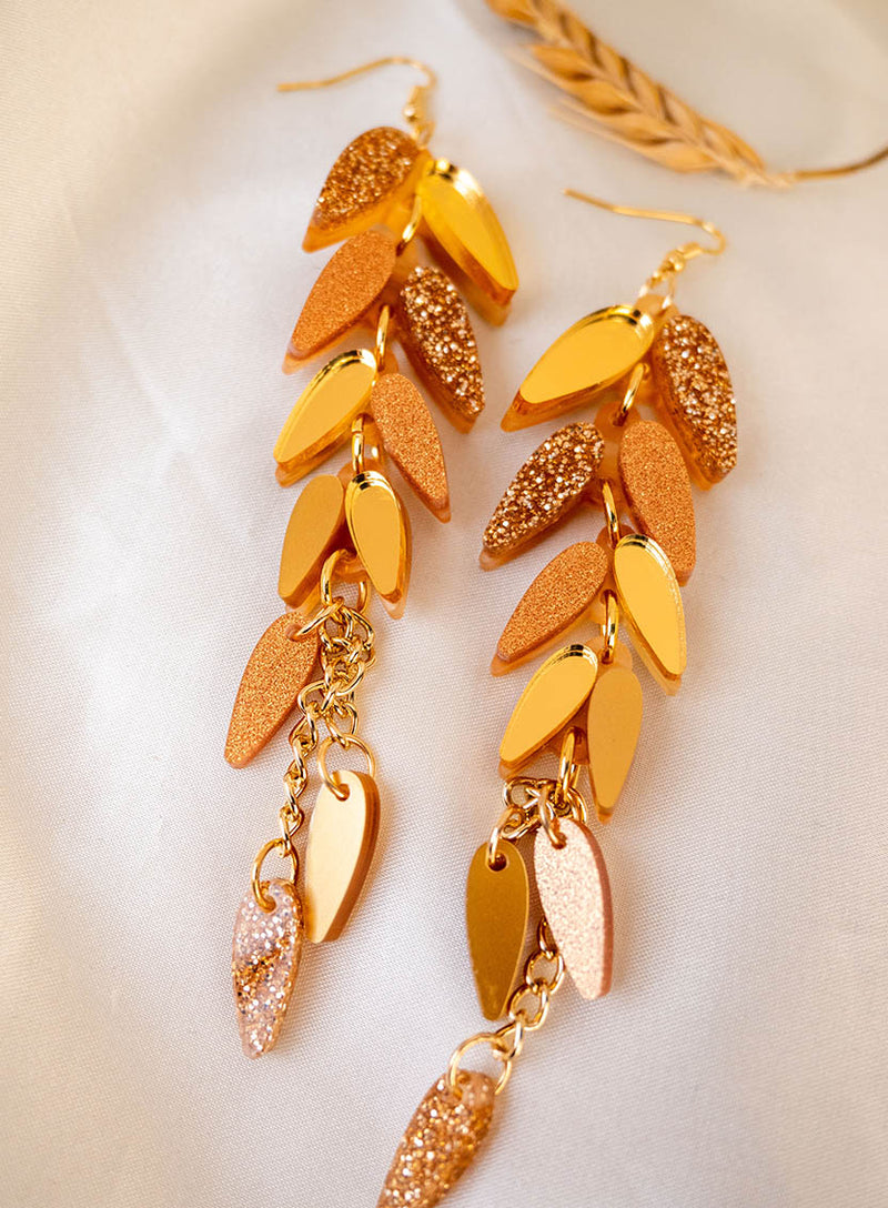 Golden Wheatsheaf Earrings