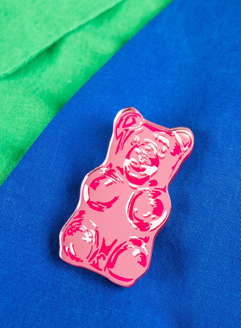 Gummy Bear Brooch - Pink