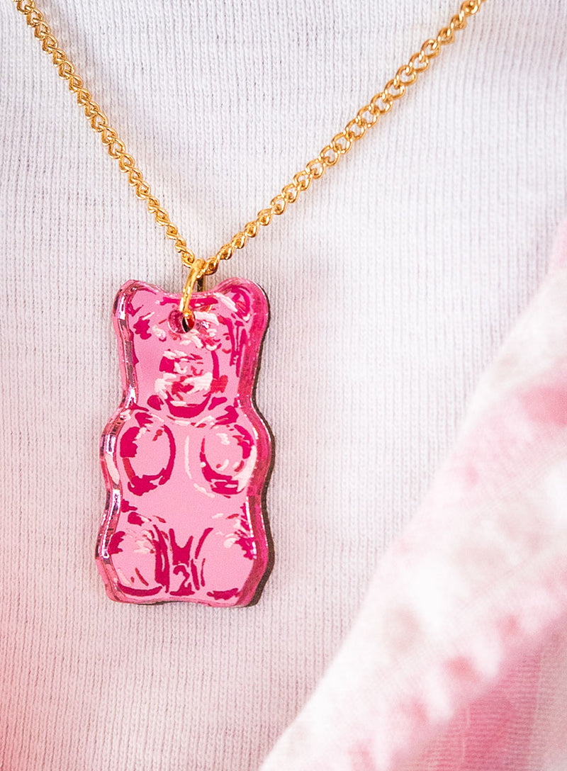 Gummy Bear Pendant - Pink