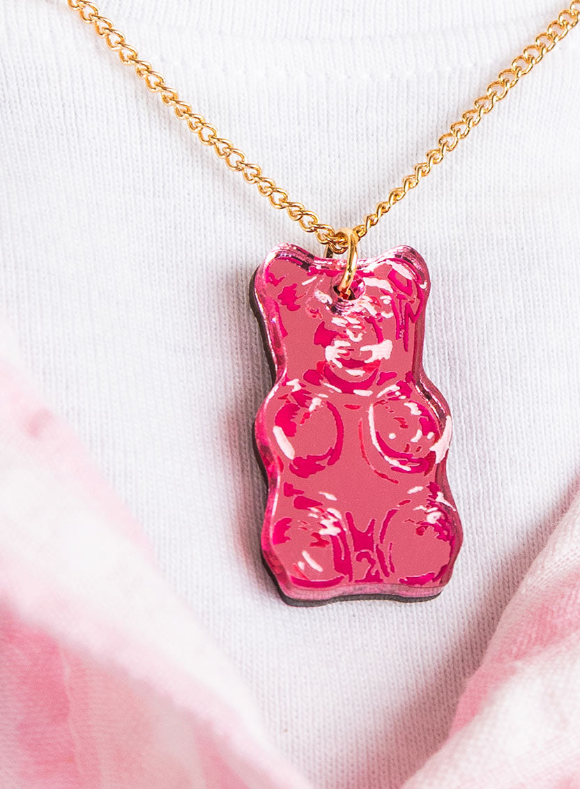 Gummy Bear Pendant - Pink