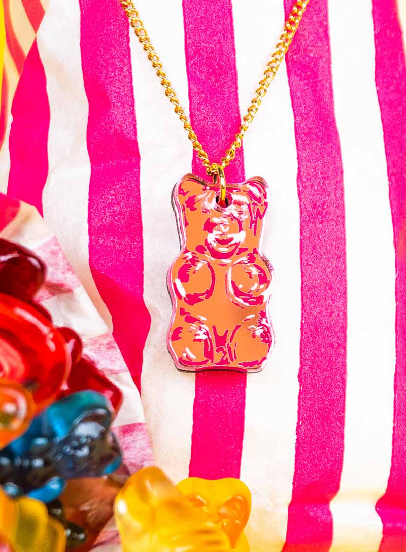 Gummy Bear Pendant - Pink