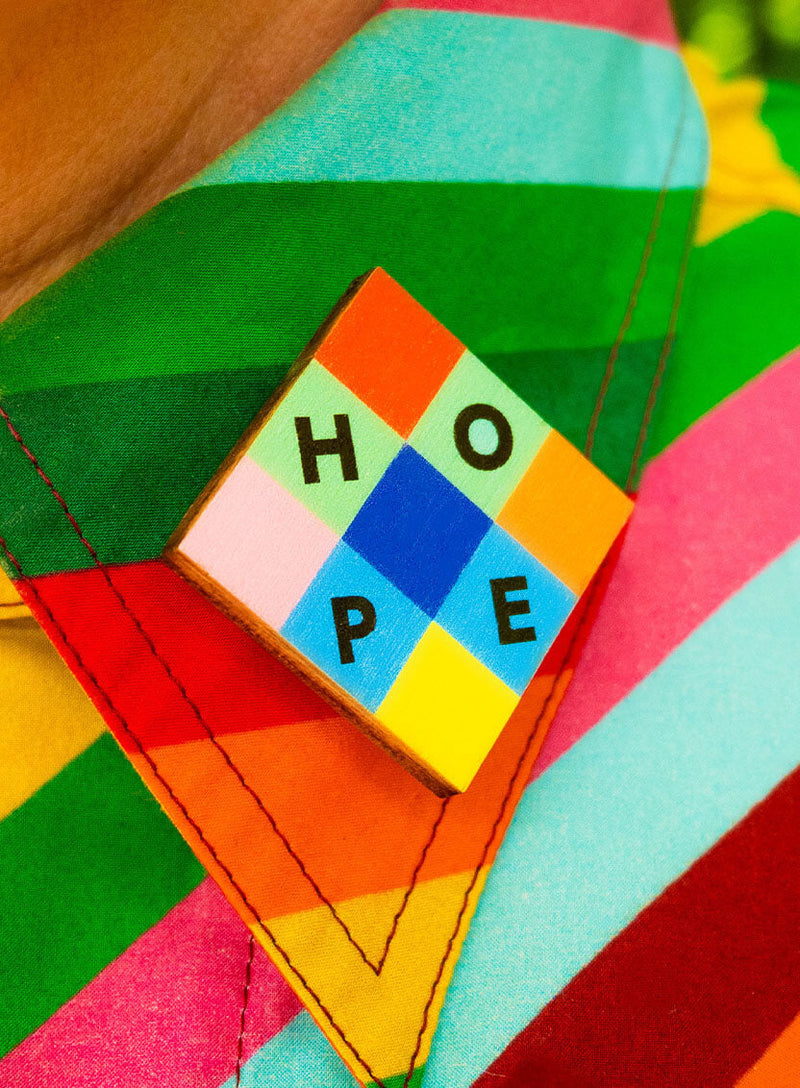 HOPE Brooch | Tatty Devine X Morag Myerscough