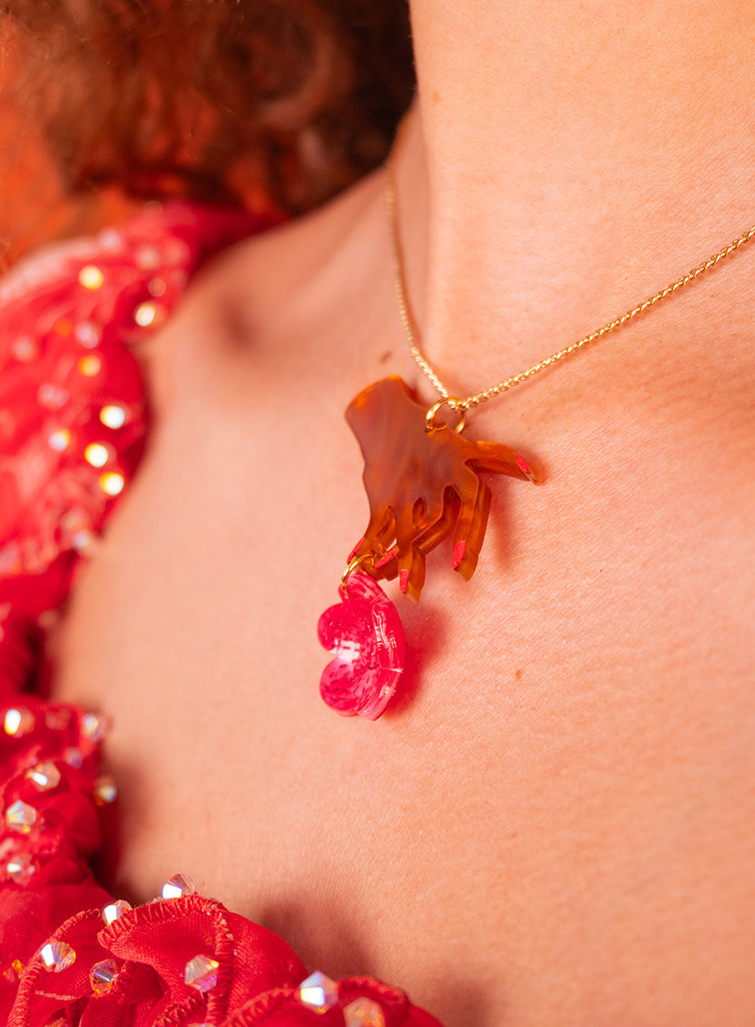 Hands and Flowers Pendant