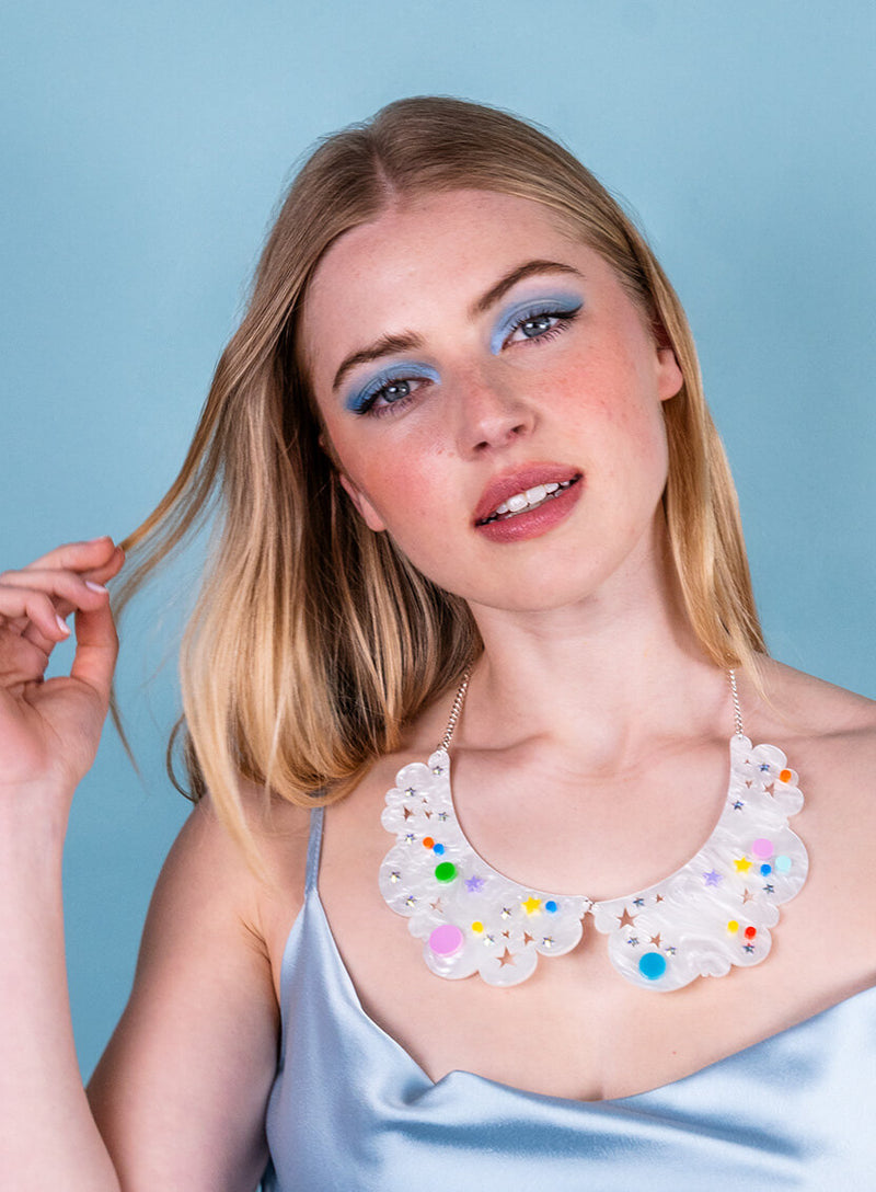 Head In The Clouds Collar Necklace