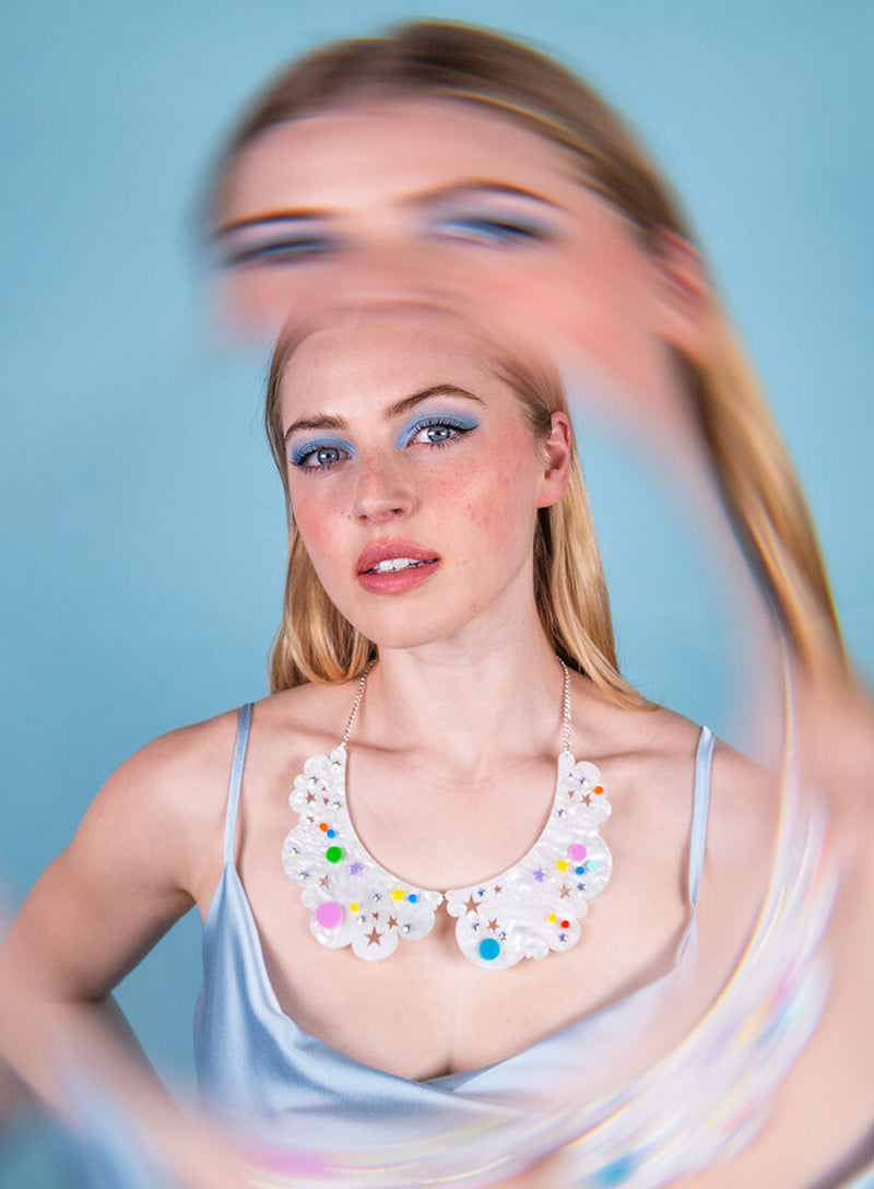 Head In The Clouds Collar Necklace
