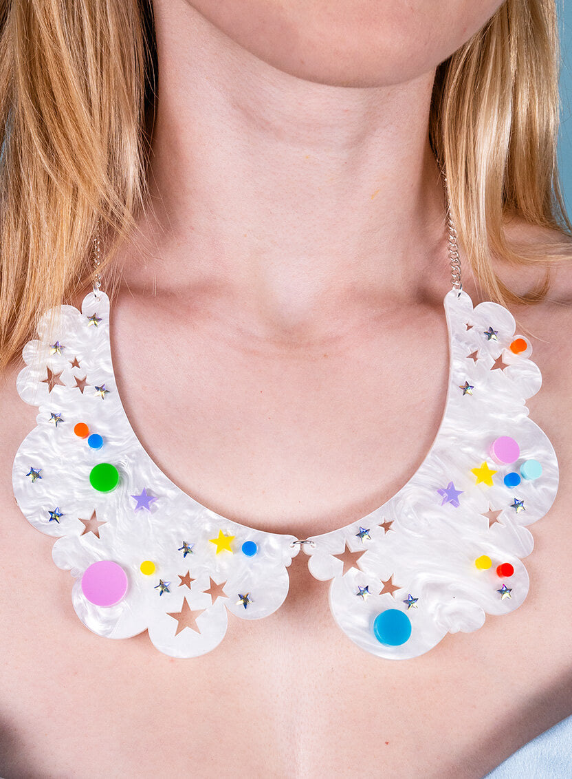 Head In The Clouds Collar Necklace