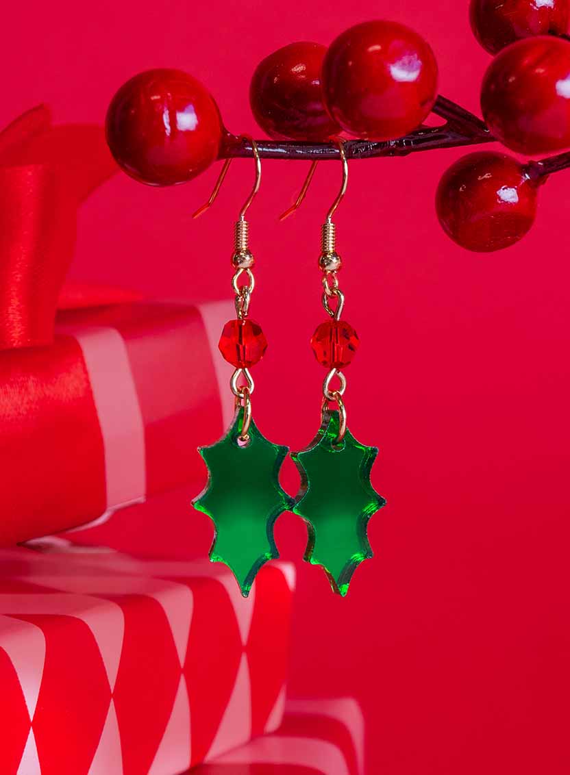 Holly Berry Earrings