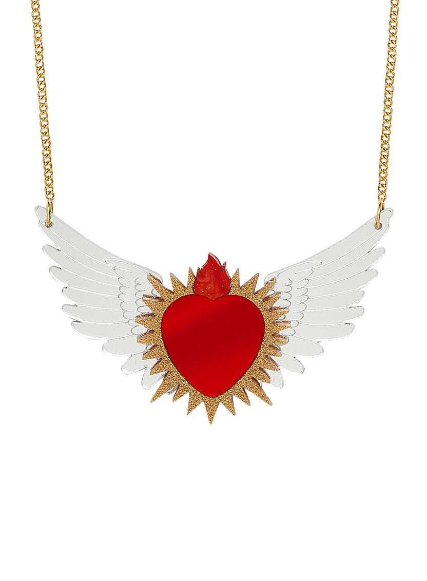 Immaculate Sacred Red Heart Necklace | Tatty Devine