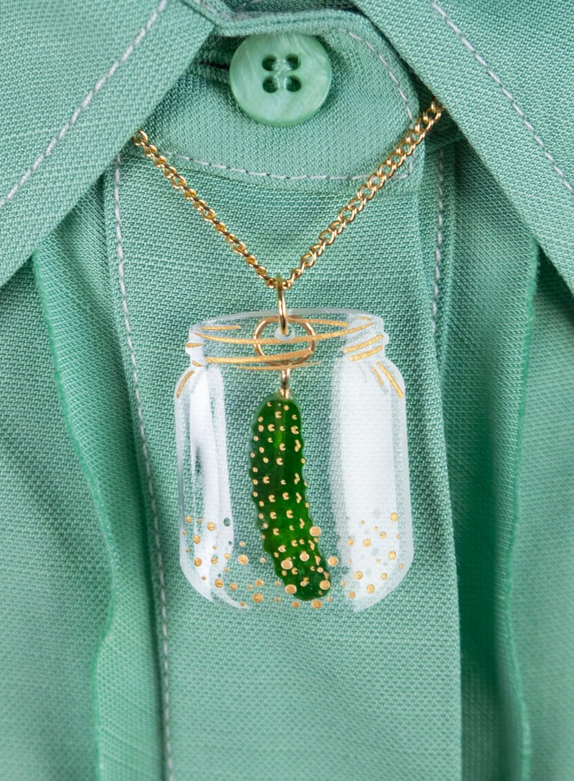 In a Pickle Necklace